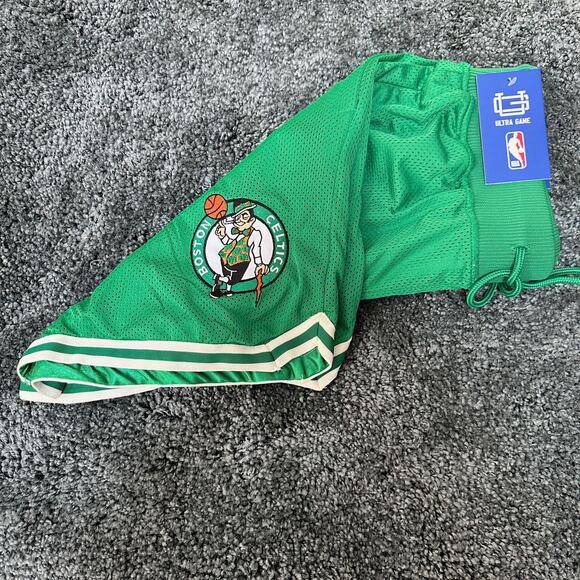 Mens Boston Celtics NBA Ultra Game Kelly Green King Court Player Shorts Medium - Picture 11 of 15